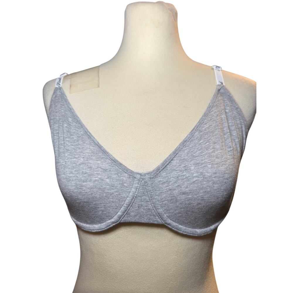 PINK Victoria's Secret Underwire Bra, Gray Heather, 32DD